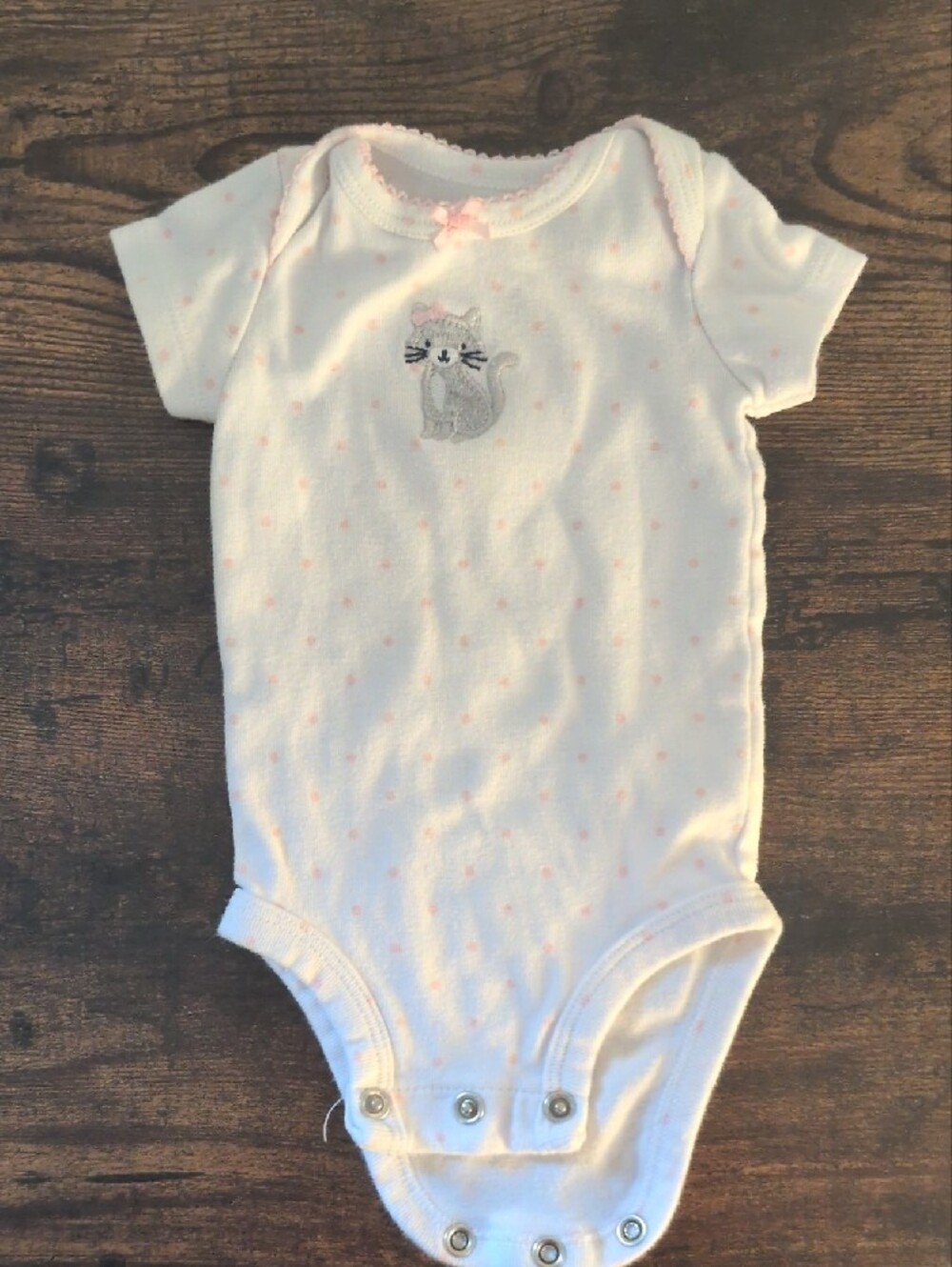 5/$25 Carter's White Baby Onesie Bodysuit NB